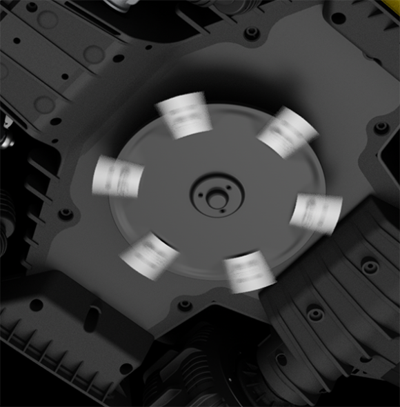 Výkonný žací motor